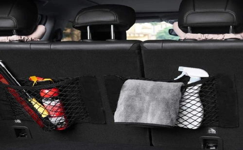 CWD-25*25CM-B | Bagažinės tinklas | Universalus organizatorius | Kišenė užsegama Velcro