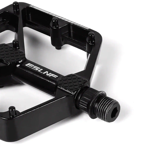 Pedali per bici con piattaforma in alluminio e perni | Pedali per bicicletta con cuscinetti DU MTB Trekking | 10EE0001