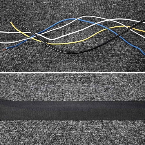 WCT-10-10M | Klittenband, organizer, afdekking voor kabels en draden voor tapijten en vloerkleden | 10 meter