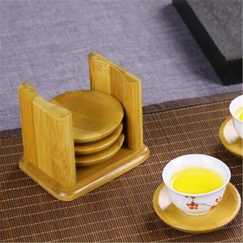 BCP-6in1-Bambù | Set di sottobicchieri in bambù | Un complemento alla tecnica Gong Fu Cha