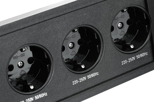 Inbouw stopcontact met schuifdeksel | dubbel stopcontact met USB PD lader | zwart | JX-S329-BLACK