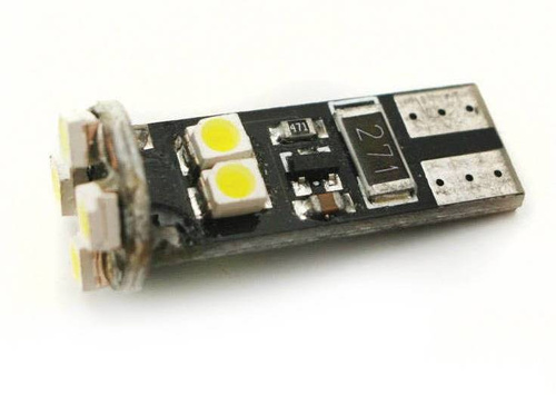 Автомобільна LED лампа W5W T10 8 SMD 3528 CAN BUS