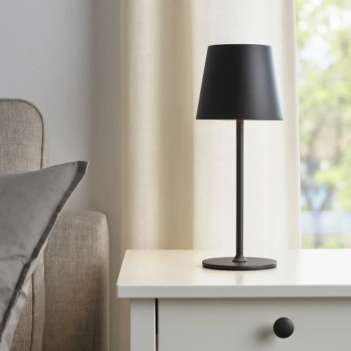 Draadloze tafellamp | Touch nachtlamp met instelbare lichtkleur | USB-lamp | zwart | HJA28C-BLACK