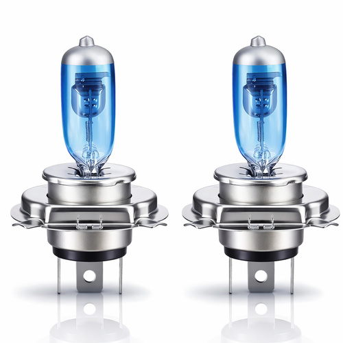 Conjunto de lâmpadas de tungstênio H4 Super White 55W