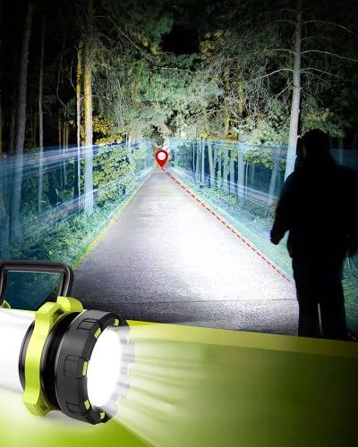 HC-260 | Multifunkční LED kempingová lampa, turistická svítilna s funkcí powerbanky | Červené světlo | 6 režimů svícení, 800lm, 3700mAh, až 20h provozu, IPX4