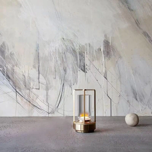 HJA27 | Camping LED asztali lámpa beépített 2000mAh akkumulátorral és érintőpanellel | 3 világítási szín, szabályozható | Arany