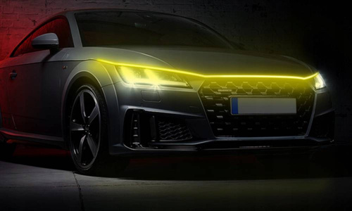 Illuminazione a LED per l'auto | Connessione Bluetooth con l'applicazione del telefono | illuminazione fluttuante del cofano, delle porte, dei davanzali | lunghezza 180 cm | Sintonizzazione ottica LED