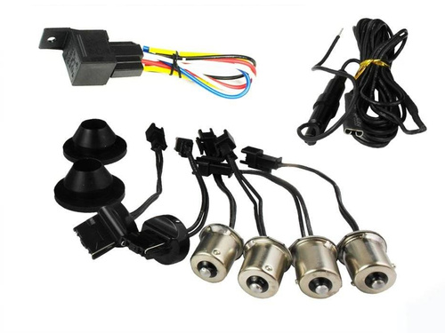 F2-ZES-12 | DRL 2in1 met richtingaanwijzer | 12 SMD ZES High Power-lampen | LED-dagrijverlichting | MACHINE