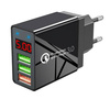CA-006 | Cargador rápido USB 3x con pantalla LED | Carga rápida Quick Charge 3.0