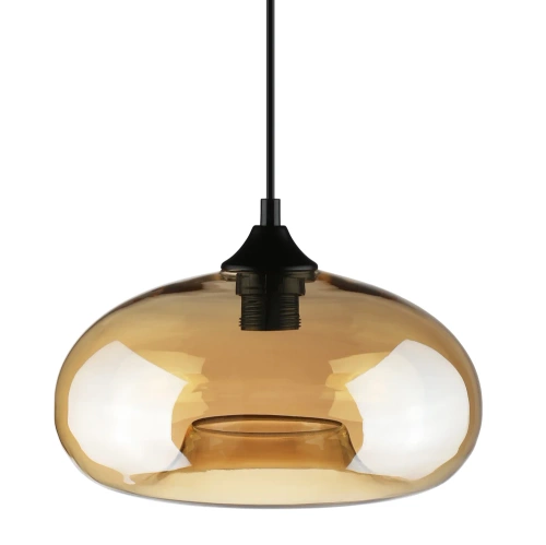 GB-D28-LBR | Moderne glazen hanglamp | Lichtbruin