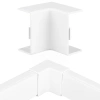 CDT-04 | Conector de ângulo interno para faixa de cobertura 40x20mm | branco
