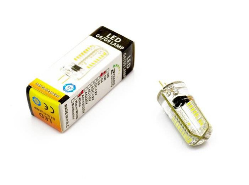 G4 64 SMD 3014 SILIKONE pære 230V