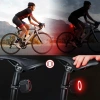 Slim achterlicht voor de fiets met alarm | 4-in-1 LED-fietsalarm | Remlicht met claxon 110 dB | BBL-A6