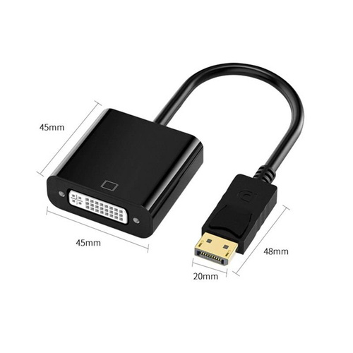 DPVI-25CM | Conversor DisplayPort para DVI | Cabo, adaptador DP Full HD 60 Hz