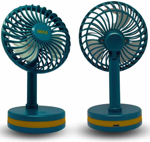 FY-049-LB | Ventilateur de bureau compact | Alimentation USB | bleu
