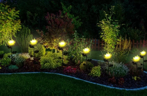 FLD-26-BLANCO | Flor solar | Lámpara solar LED de jardín Crisantemo | 72 cm, 600 mAh