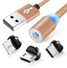 AM23 | 3in1 2M | Magnetic USB cable to charge your phone | Quick Charge 3.0 2.4A