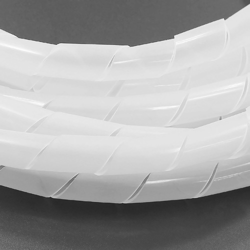 CRG-001-10M | Organizador, capa, trança de cabos e fios | Branco 20mm