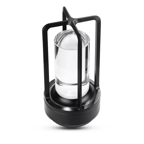 HJA27 | Lámpara de mesa LED para camping con batería integrada de 2000mAh y panel táctil | 3 colores de iluminación, regulables | Negro