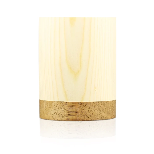 VSO-1210-D | Lampe de table en bois | Lampe de nuit tactile avec batterie intégrée