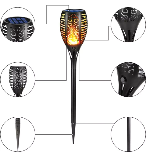 HYD-33LED | LED solar lommelygte | Pendel 58 cm | 33 SMD 2835 LED'er