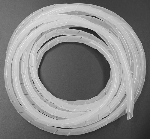 CRG-001-10M | Organizzatore, copertura, treccia per cavi e fili | bianco 20mm
