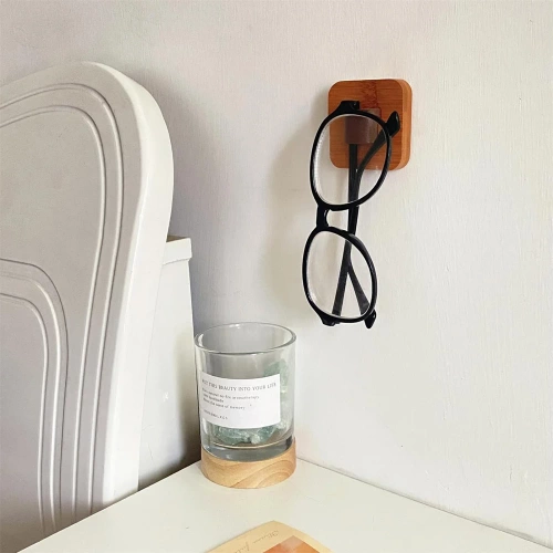 GH-H01-2PCS-B | Glasses hanger | Wall hanger attached with adhesive tape | Glasses holder