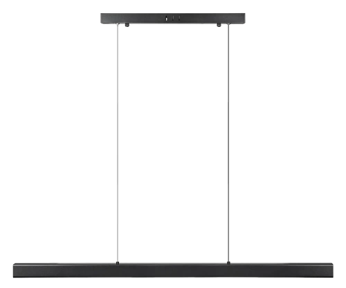 SX41-100CM-40W-BK | Lampe suspendue rectangulaire moderne | télécommande | LED | noir