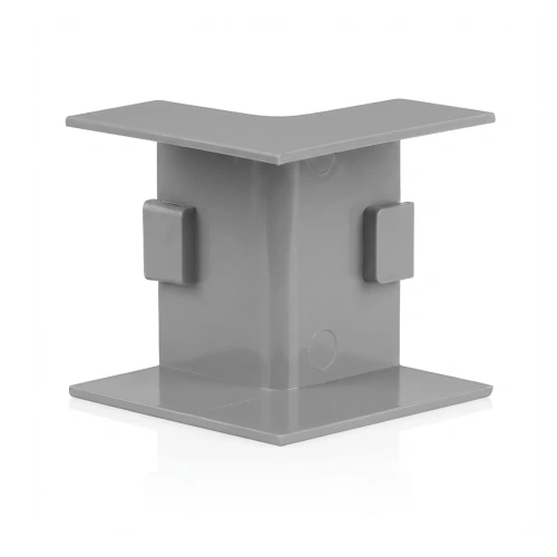 Conector unghiular interior pentru canal cablu 40x20 mm | Capace colț pentru mască cablu | Îmbinare estetică la 90° | CDT-04-grey