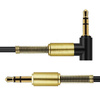 AW-1-1M-Black | Angled Jack cable | gold-plated tips | HQ