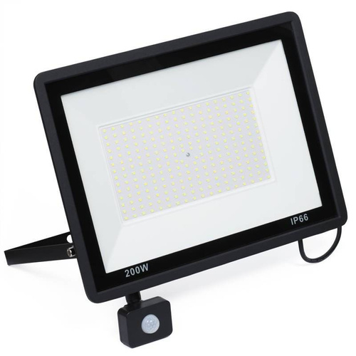 BLS-200W | LED-es reflektor 200W mozgás- és szürkületérzékelővel | 19 000 lm | 220V