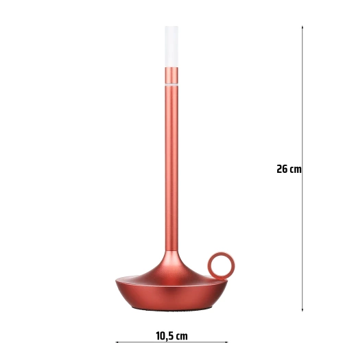 HJA31-ROSEGOLD | Candeeiro de mesa moderno | Lâmpada noturna com bateria embutida