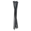 KZ-D06-20MM | Set of 10 organizers for cables and wires | Cable ties and base with 3M foam tape | Black
