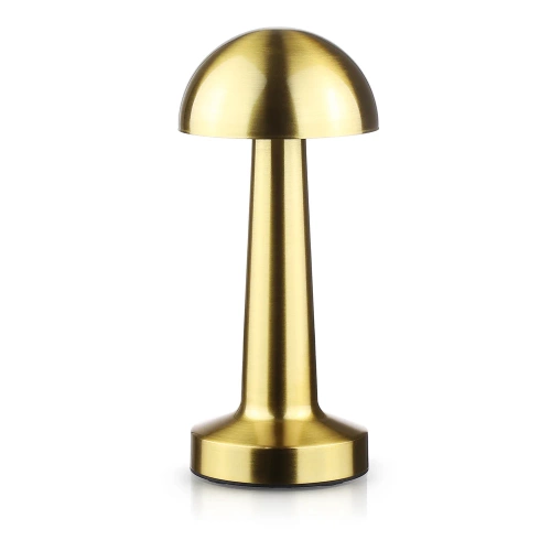 HJA11-GULD | Trådløs bordlampe | Berøringsfølsom natlampe med justerbar lysfarve | USB MUSHROOM lampe