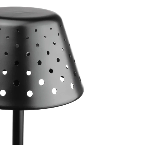 HJA15-BLACK | Table lamp with built-in battery | Night lamp with three light colors | Atmospheric lamp for hotels, restaurants