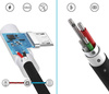 USB-Ladekabel | Micro-USB, 1 m, abgewinkelter Stecker, Quick Charge 3.0, 2,4 A | AM30