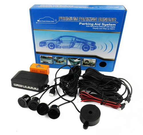 A set of parking sensors with BUZZER and sensors in the selected color