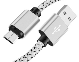 C06| Micro USB 2M | Cavo in nylon per telefono Quick Charge 3.0 2A