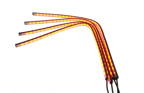 ZW01-4 * 60cm | Sada 4 RGB LED pásikov - funkcie stop / parkovanie / indikátor