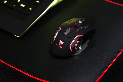 Q13 | Mouse para jogos LED RGB sem fio | 1200-2400 DPI