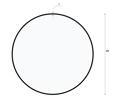 LPL-005 | LED hængende loftslampe 80W | rund fuld | aluminium | CCD blinker ikke | Φ80x6