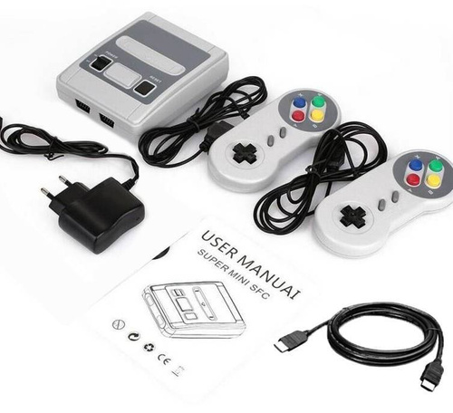 Retro-Spielkonsole | HDMI-Anschluss | 621 Spiele | TV-Spiel mit 2 Controllern | HD-SFC621