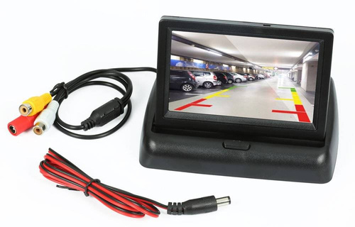 PZ704 | 4,3" Zoll TFT LCD Auto Rückfahrkamera Faltbare Monitor für SUV, Van, KfZ, Truck