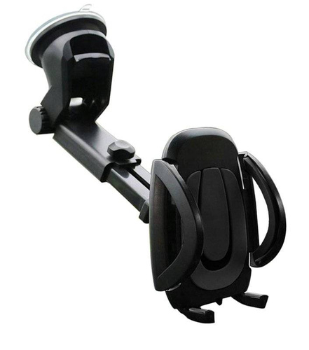 Kfz-Handyhalterung mit Teleskopstativ | gravitationsgesteuert | für Frontscheibe | PSI-C037