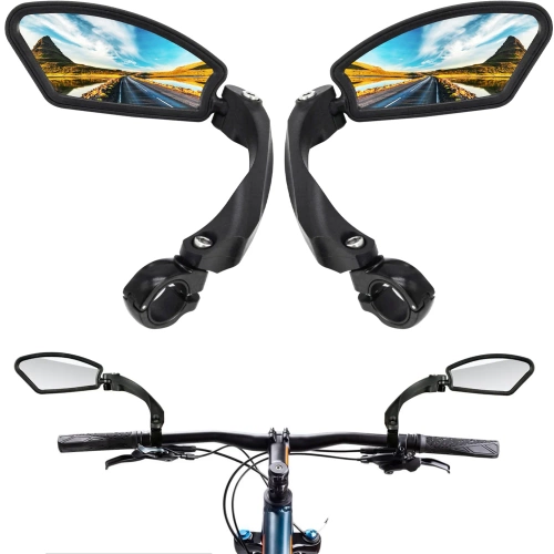 Lenkerspiegel-Set | Universal, drehbar, geeignet für Fahrrad und E-Scooter, Rückspiegel | HSJ-210