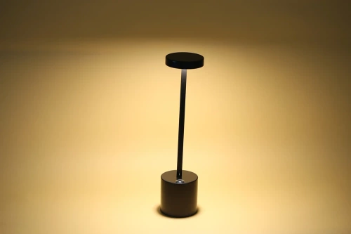 HJA28-ROSEGOLD-2 | Candeeiro de mesa de 34 cm com bateria incorporada | Lâmpada noturna com três cores de luz | Lâmpada atmosférica para hotel ou restaurante