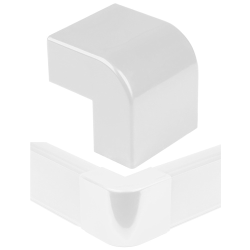 CDT-03 | Angle connector for cover strip 40x20mm | white