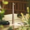 HMS-455-MARRON | Lampe de table | Lampe de nuit sans fil avec batterie intégrée | Lampe avec commande tactile