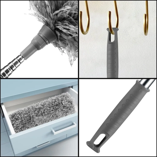 FDD-2.8M-GRAY | Duster telescopic | Perie lungă