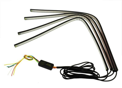 ZW01-4 * 60cm | A set of 4 RGB LED strips - stop / parking / indicator functions